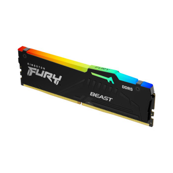 Kingston Fury Beast RGB 32GB (1x32GB) 6000MHz DDR5 CL36 RAM - Black