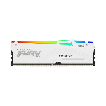 Kingston Fury Beast RGB 16GB (1x16GB) 6000MHz DDR5 CL36 RAM - White