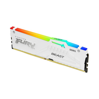 Kingston Fury Beast RGB 16GB (1x16GB) 6000MHz DDR5 CL36 RAM - White