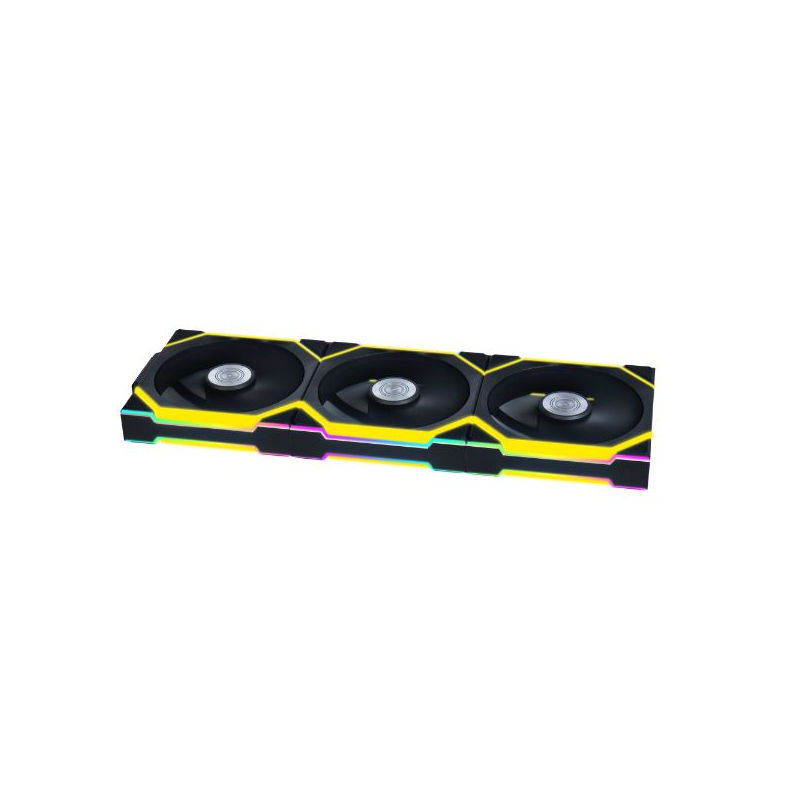 Lian Li Uni Fan SL Wireless 120 Reverse Blade 120mm Case Fan Triple Pack - Black