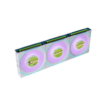 Lian Li Uni Fan SL-INF LCD Flex 120mm Case Fan (3-Pack) - White