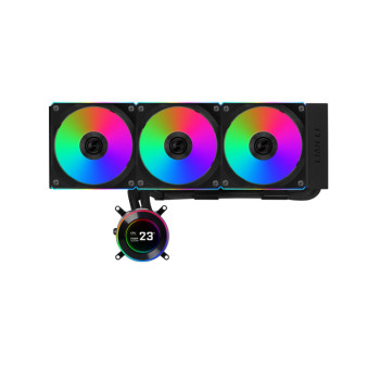 Lian Li Hydroshift II LCD-C 360CL Liquid CPU Cooler - Black