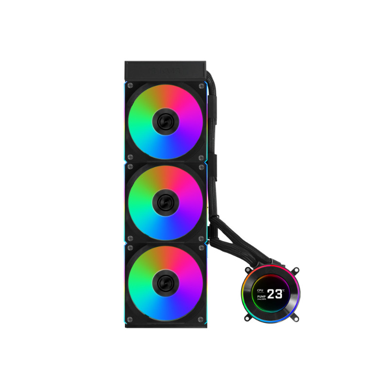 Lian Li Hydroshift II LCD-C 360CL Liquid CPU Cooler - Black