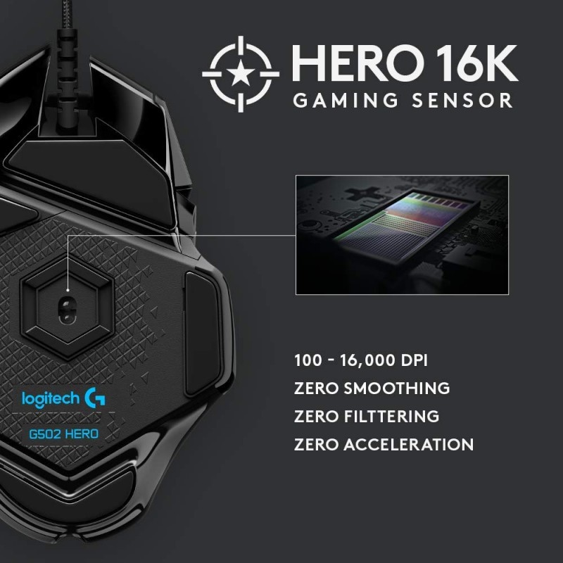 Logitech G502 Hero High Performance Gaming Mouse Logitech G502 Hero High Performance Gaming Mouse