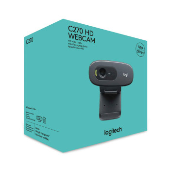 Logitech C270 HD Webcam - Dark Grey Logitech C270 HD Webcam - Dark Grey