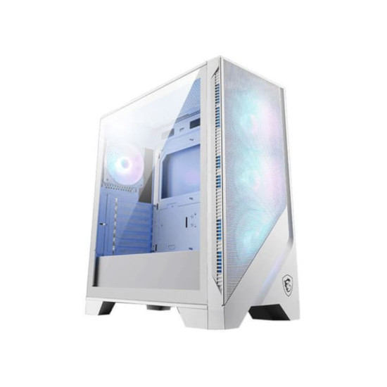 ほぼ新品MSI MAG FORGE 320R AIRFLOW WHITE MSI MAG FORGE 320R Airflow ATX Tempered Glass Panel White