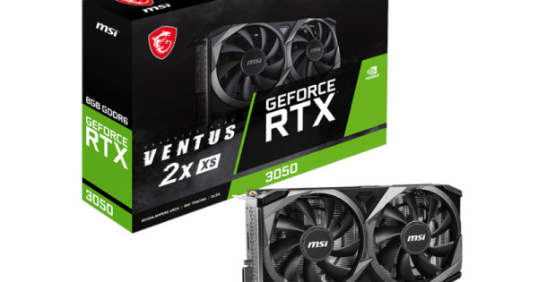 Buy MSI GeForce RTX 3050 VENTUS 2X XS OC 8GB GDDR6 Graphics