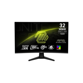 MSI MAG 32CQ6F 32 Inch VA WQHD 180Hz Curved Gaming Monitor