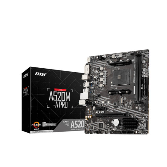 MSI A520M-A Pro Motherboard MSI A520M-A Pro Motherboard