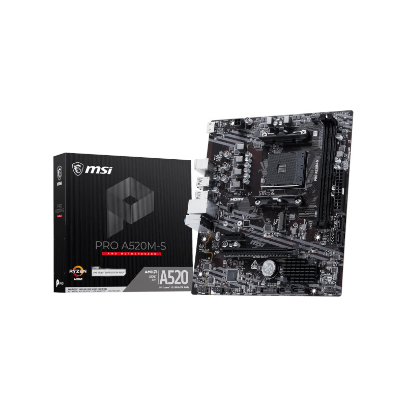 MSI Pro A520M-S Motherboard MSI Pro A520M-S Motherboard