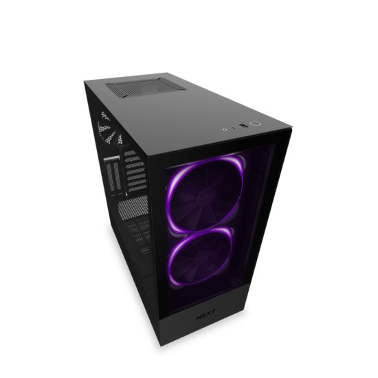 NZXT H510 Elite Compact Mid-Tower Case with Tempered Glass - Matte Black