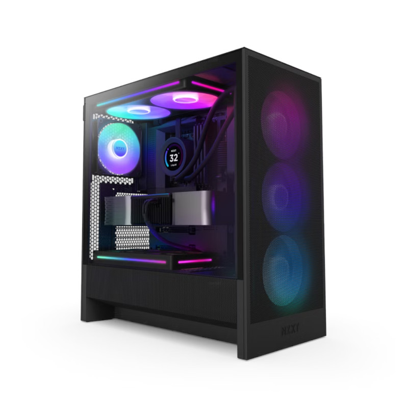 NZXT H5 Flow RGB Mid Tower Cabinet - Black