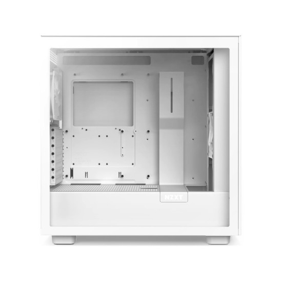 NZXT H7 Flow Mid-Tower Cabinet With Tempered Glass - White