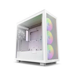 NZXT H7 Flow RGB Mid-Tower Cabinet - White