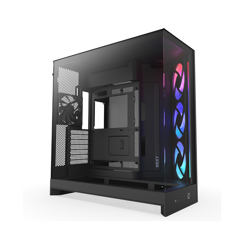 NZXT H9 Flow RGB Mid Tower Cabinet - Black NZXT H9 Flow RGB Mid Tower Cabinet - Black