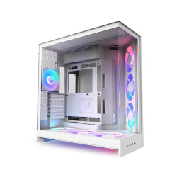 NZXT H9 Flow RGB+ Mid Tower Cabinet - White