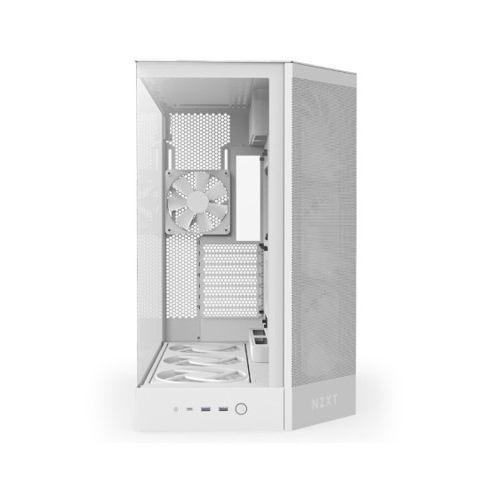 NZXT H9 Flow RGB+ Mid Tower Cabinet - White NZXT H9 Flow RGB+ Mid Tower Cabinet - White