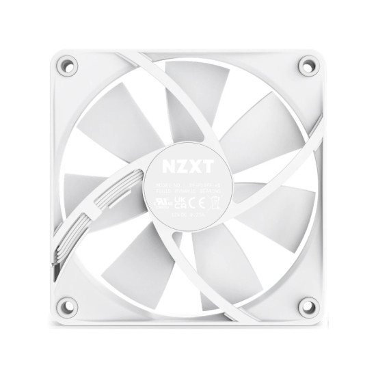 NZXT F120P 120mm Static Pressure Fan - White