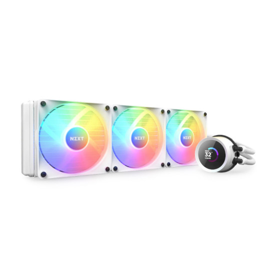 NZXT Kraken 360 RGB 360mm AIO Liquid Cooler - White NZXT Kraken 360 RGB 360mm AIO Liquid Cooler - White