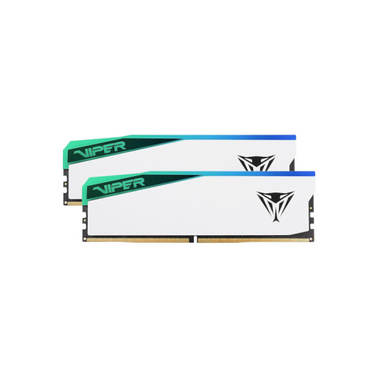 Patriot Viper Elite 5 RGB 32GB (16GBX2) DDR5 CL30 6000MHz RAM - White Patriot Viper Elite 5 RGB 32GB (16GBX2) DDR5 CL30 6000MHz RAM - White