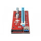 Riser Extender Cable Ver 007 PCI-E PCI Express 1X to 16X Power Slot 60cm USB 3.0 Adapter Card Sata 15Pin 1X216X-Sata - GPU