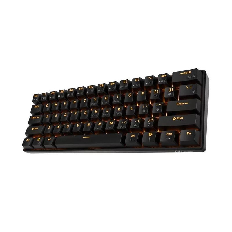 Royal Kludge RK61 60% Red Switch Wireless Mechanical Gaming Keyboard - Black