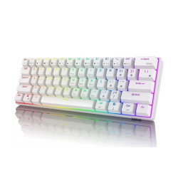 Royal Kludge RK61 60% Blue Switch Wireless Mechanical Gaming Keyboard - White
