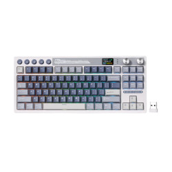 Royal Kludge M87 TKL Beige Switch Wireless Mechanical Gaming Keyboard - Ocean Blue