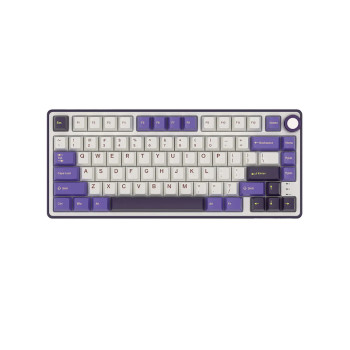 Royal Kludge R75 75% Silver Switch Wired Mechanical Gaming Keyboard - Blackberry Mousse
