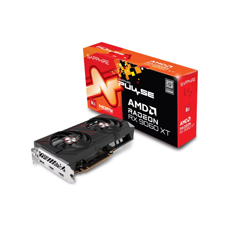 Sapphire Pulse AMD Radeon RX 9060 XT 8GB GDDR6 Sapphire Pulse AMD Radeon RX 9060 XT 8GB GDDR6