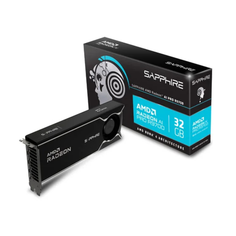Sapphire AMD Radeon AI Pro R9700 32GB GDDR6 Sapphire AMD Radeon AI Pro R9700 32GB GDDR6