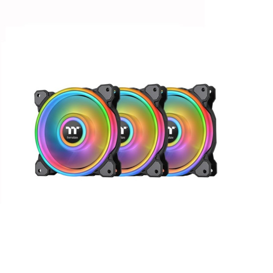 Thermaltake Riing Quad 14 RGB Radiator Fan TT Premium Edition 140mm Triple Pack - (Controller included)
