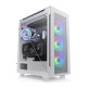 Thermaltake Divider 500 Snow Mid Tower Tempered Glass ARGB Edition Gaming Cabinet - White