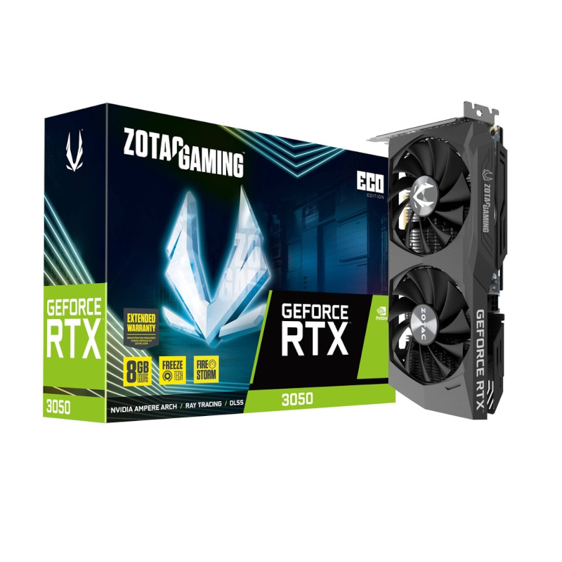 Zotac Gaming GeForce RTX 3050 Eco 8GB GDDR6 Zotac Gaming GeForce RTX 3050 Eco 8GB GDDR6