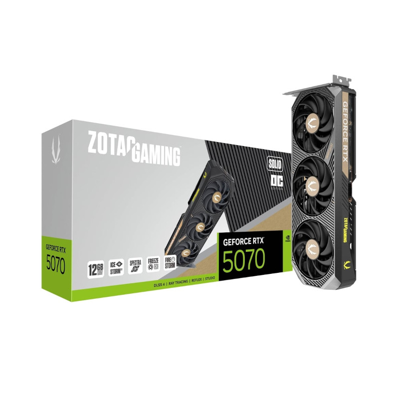 Zotac Gaming GeForce RTX 5070 Solid OC 12GB GDDR7 Zotac Gaming GeForce RTX 5070 Solid OC 12GB GDDR7