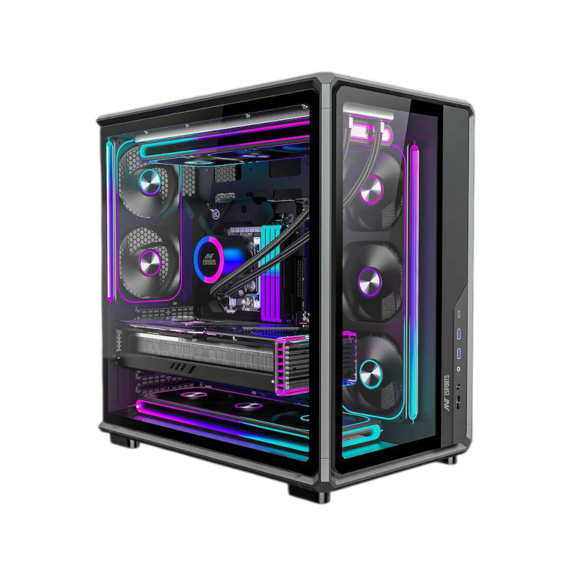 Ant case-atx [CRYSTAL-X8-FRAME] (black gaming)